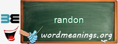 WordMeaning blackboard for randon